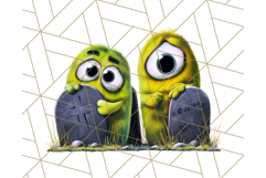 Quirky Monster Clipart PNG, Funny Spooky Creatures Product Image 2