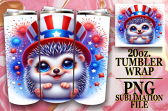 BLISSFUL SUNSETS 20oz TUMBLER WRAP, USA Animals Product Image 1