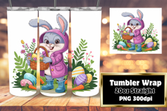 Customizable 20oz Tumbler File , Easter Bunny Product Image 1