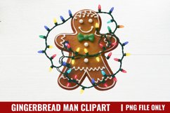 Gingerbread Man Clipart Bundle PNG Product Image 15