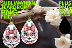Radiant Teardrop Earrings Gift Ideas, Easter Bunny Product Image 1