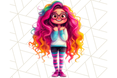 Teen Girl Clipart PNG, Fun Character Illustration Product Image 2