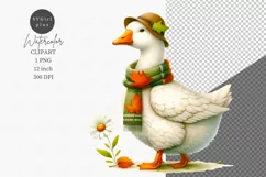 Farm animals clipart, Goose clipart, Cute animals Product Image 1