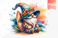 Summer Gnome Sublimation - Clipart PNG Product Image 1