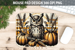 Owl Mouse pad Sublimation - Thanksgiving PNG Design Product Image 1