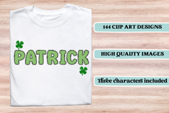 ST PATRICK Alphabet PNG Clipart, St Patrick letters doodle Product Image 6