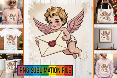 Elegant Tote Bag Gift Ideas PNG, Cupid Product Image 1