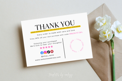 Thank You Card Template Canva Editable Design Small Business Product Image 4