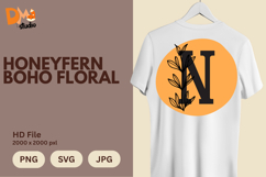 Honeyfern Boho Floral Monogram Product Image 1