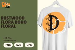 Rustwood Flora Boho Floral Monogram Product Image 1