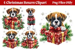 Christmas Boxers Clipart PNG Product Image 1