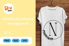 Gentle Lily Initial Monogram Product Image 1