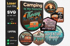 Camping Bundle SVG laser cut files for Glowforge Product Image 1