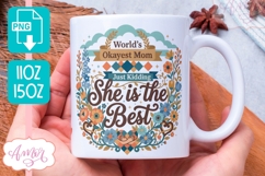 Funny Mom Mug Wrap sublimation PNG, Mother's day mug Product Image 1