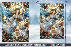 Garden Flag Sublimation| Christmas Garden Flag PNG Design Product Image 1