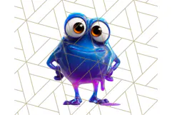Slime Monster Clipart, Colorful Goo Graphics Png Product Image 2