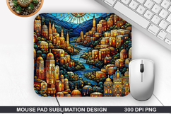 Mouse Pad Sublimation, Jesus Mouse Pad PNG Design Product Image 1