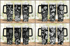 40oz Tumbler laser svg engraved wrap Product Image 16