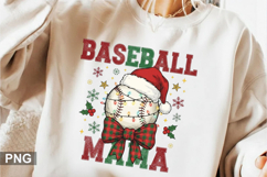 Baseball mama Sublimation - Christmas PNG Design Product Image 1