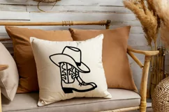 Cowboy boots svg, cowboy hat Rodeo cricut, cowboy silhouette Product Image 6