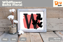 Wildflower Boho Floral Monogram Product Image 1