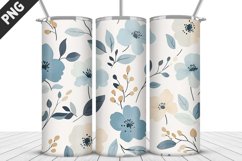 Flowers Tumbler Wrap | Sublimation Design | Tumbler PNG Product Image 1