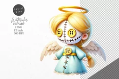 Christmas clipart, Angel clipart, Doll clipart, Product Image 1