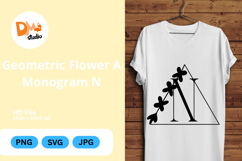 Geometric Flower Monogram Product Image 1