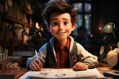 3D Character Child Boy Childcare with relevant environment Product Image 1
