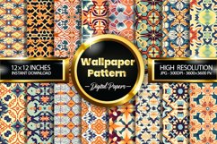 Wallpaper Pattern Digital Papers, Pattern Design Product Image 1