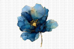 23 Dark and Gold Flowers PNG Product Image 14