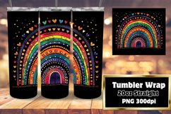 Chromatic Elegance: Rainbow Tumbler Sublimation Product Image 1