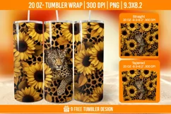 Pumpkin Tumbler Sublimation Wrap, 20 oz Fall Tumbler Wrap Product Image 1