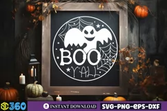 Boo y'all SVG, Halloween Door Sign SVG Product Image 4