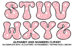 Baby Girl Alphabet PNG Cute Baby Letters &amp; Numbers 300 DPI Product Image 4