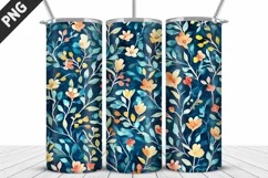 Flowers Tumbler Wrap | Sublimation Design | Tumble PNG Product Image 3