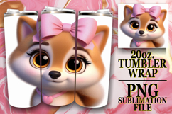 Wholesome joy 20oz tumbler wrap, 3D Dog Product Image 1