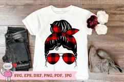 Buffalo Plaid Red Plaid Mom Life svg, Product Image 4
