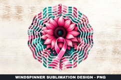 Cancer Awareness Ribbon Wind Spinner Sublimation Design Product Image 1