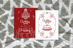 Vintage Christmas Vector Retro Set Product Image 8