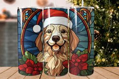 Christmas Dog Tumbler Designs - Stained Glass Tumbler Product Image 1