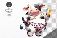 Cow clipart, Funny cow clipart, Holiday Product Image 1