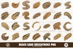 Beach Sand Brushtroke Png Clipart Product Image 1
