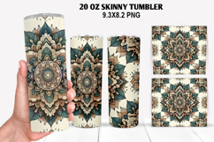 Flower Skinny Tumbler 20oz Wrap Design, Animal Tumbler Wrap Product Image 1