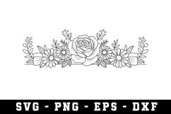 Wildflowers Svg Design | Svg Files for Cricut Product Image 1