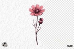 Summer Wildflowers &amp; Lady Bugs Clipart Product Image 1