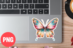 Butterfly sticker Flowers Clipart Sublimation Png Butterfly Product Image 1