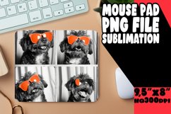 Playful Dog Image Sublimation Mouse Pad Template for Printin Product Image 1