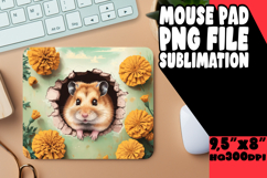 Blissful Mouse Pad Sublimation Ideas, Animals In Wall Product Image 1