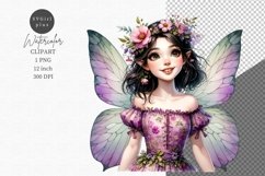 Fairy clipart, Fantasy clipart, Watercolor clipart Product Image 1